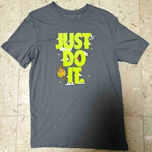 Nike Dri-FIT Just Do it Gray Basketball T-Shirt - Men's Small
